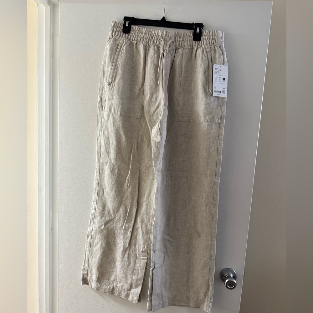 Athleta Retreat Linen Wide Leg Pant (L)